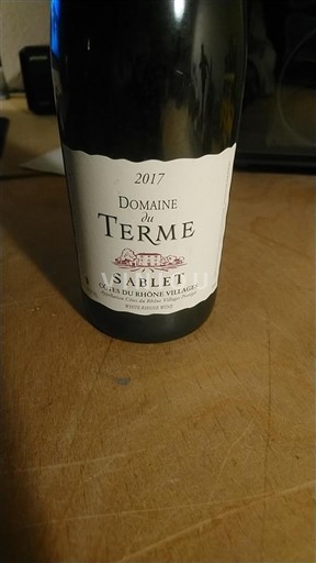 Рона долина Кот дю Рон села Domaine Terme Sablet 2017