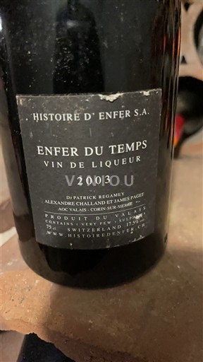 Вале Histoire d'Enfer S.A Enfer du Temps 2003