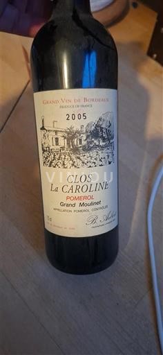 Bordo Pomerol Clos La Caroline Grand Moutinet 2005