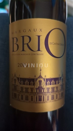 Bordoja Margaux Château Cantenac Brown Brio de Cantenac Brown 2006