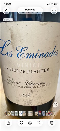 Languedok Saint-Chinian Les Eminades La Pierre Plantée 2016