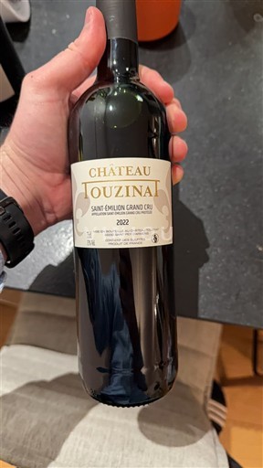 Burdeos Saint-Émilion Gran Cru Grand Cru Château Touzina 2022