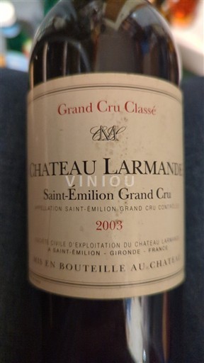 Burdeos Saint-Émilion Gran Cru Grand Cru Classé Château Larmande 2003