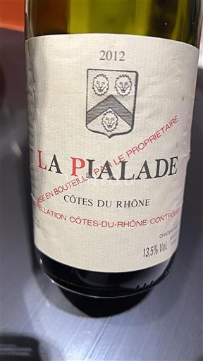 Рона долина Кот дю Рон La Pialade 2012