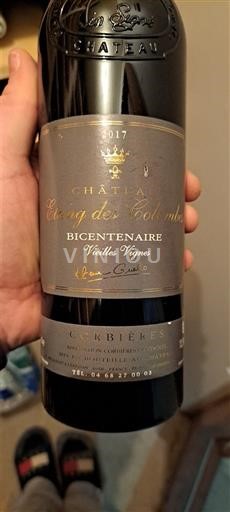 Langvedok Corbières Château Coug de Colombier Bicentenaire Vieilles Vignes 2017