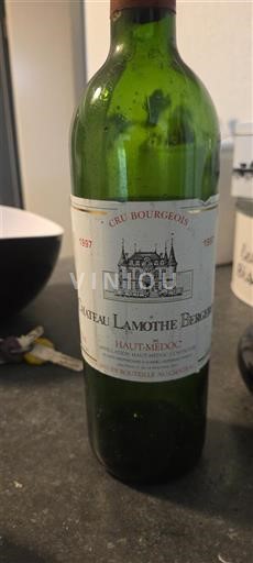Bordeaux Haut-Médoc Château Lamothe Bergeron 1997