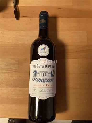 Bordoja Lussac-Saint-Émilion Château Vieux Château Chambon 2022