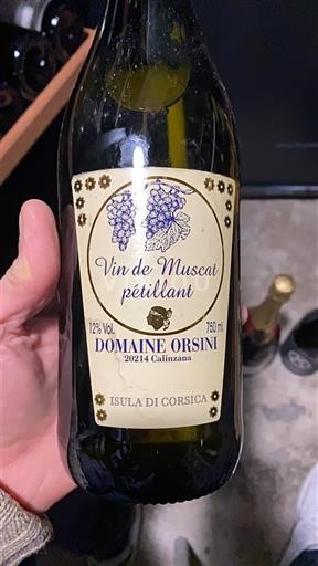 Korzika Мускат са Корзике Domaine Orsini Vin de Muscat pétillant Non Millésimé