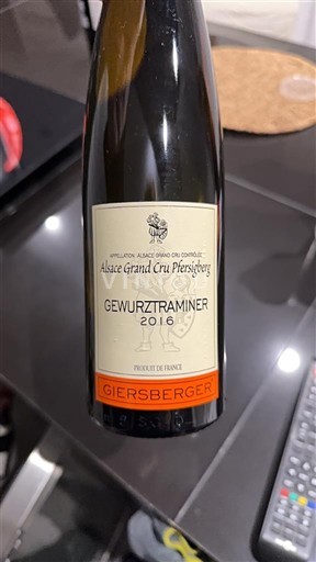Алзас Гевурцтраминер Grand Cru Giersberger 2016