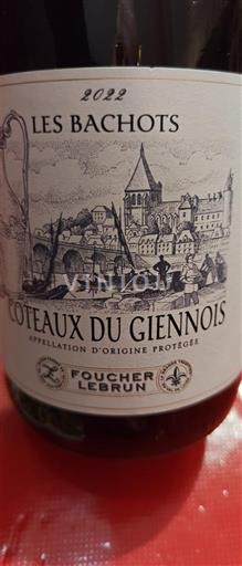 Lugina e Luarës Coteaux-du-giennois Foucher Lebrun Les Bachots 2022