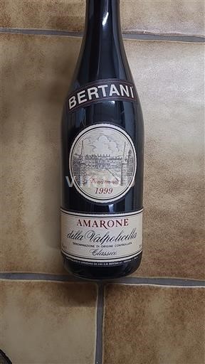 Veneto Valpolicella Bertani Amarone Classico 1999