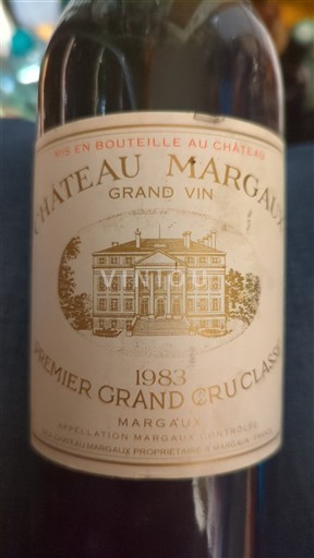 Bordeaux Margaux Château Margaux 1°Grand Cru Classé 1983