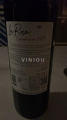 Rapel-dalen Colchagua-dalen La Rosa Carmenère 2019