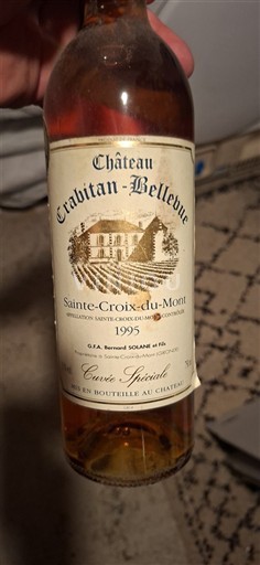 Bordoja Sainte-Croix-Du-Mont Château Cravitan-Bellevue Spéciale 1995