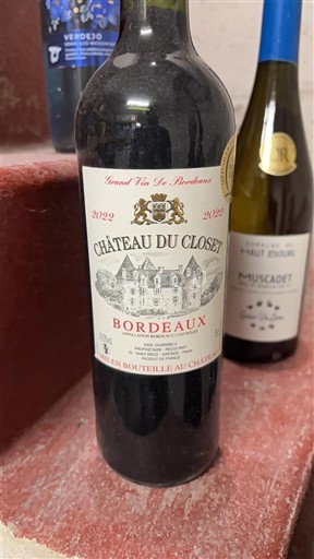 Burdeos Bordeaux Château Closel 2022