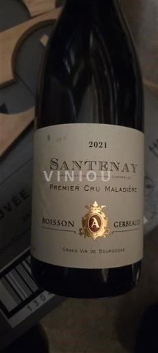 Burgundi Santenay Premier Cru Boisson-Gerbault Premier Cru Maladière 2021