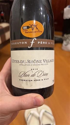 Valea Ronului Côtes-du-rhône-villages Ferraton Père & Fils Plan de Dieu 2019