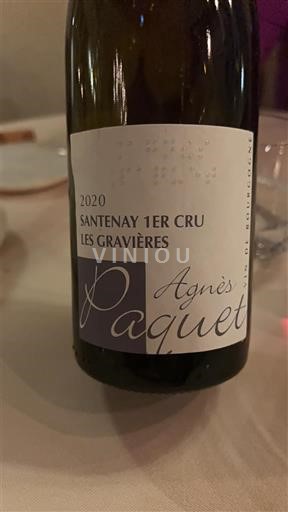 Burgundija Nespecificirano Premier Cru Agnès Paquet Les Gravières 2020