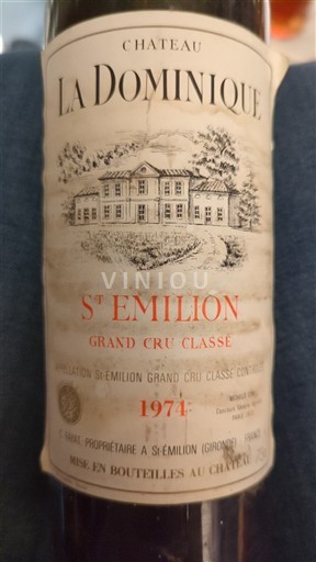 Bordo Сент-Емилион Гранд Кру Grand Cru Classé Château La Dominique 1974