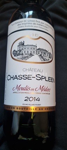 Bordeaux Moulis-en-Médoc Château Chasse-Spleen 2014