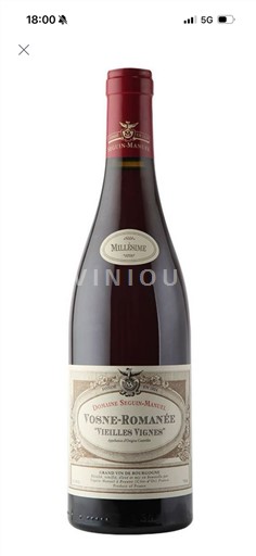 Burgundi Vosne-Romanée Domaine Seguin-Manuel Vieilles Vignes 2022