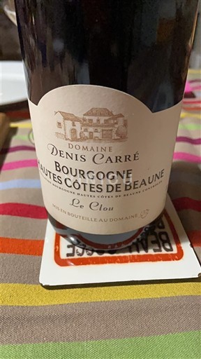 Burgund Ikke spesifisert Domaine Denis Carré Le Clou 2018
