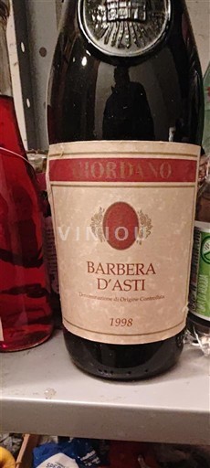 Pijemont Barbera d'Asti Giordano 1998