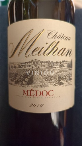 Bordoja Médoc Château Meilhan 2010