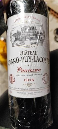 Bordeaux Pauillac Château Grand-Puy-Lacoste 2016