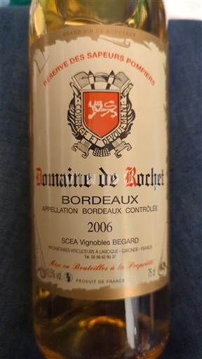 Bordo Château Rochet Réserve des Sapeurs Pompiers 2006