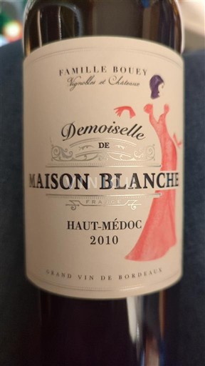 Bordoja Haut-Médoc Château Maison Blanche Demoiselle 2010