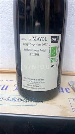 Lugina e Ronës Luberon Domaine Mayol Rouge Empreinte 2022