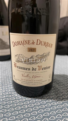 Vale do Ródano Beaumes de Venise Domaine Durban Vieilles Vignes 2021