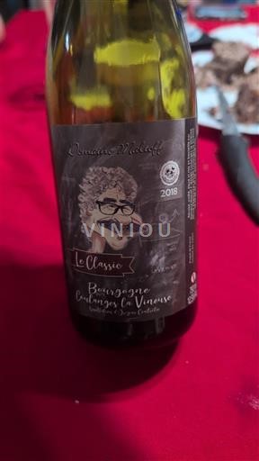 Bourgogne Bourgogne Côtes d'Auxerre Domaine Madeloc Le Classic 2018