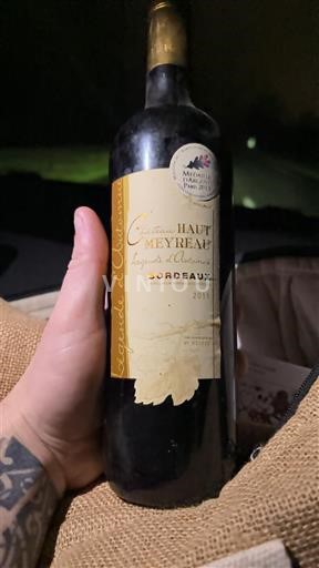 Bordeaux Château Haut Meyreau Légende d'Automne 2011