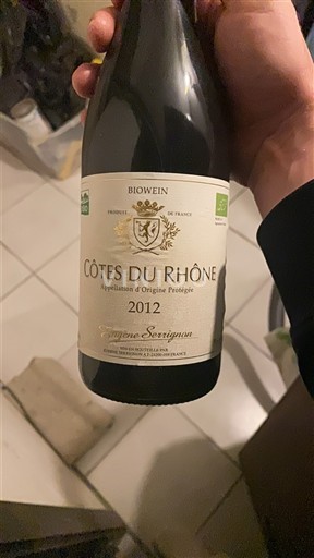 Vale do Ródano Côtes-do-Ródano Eugène Serignan 2012