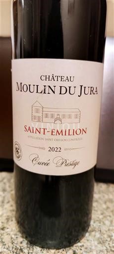 Bordeaux Saint-Émilion Château Moulin du Jura Prestige 2022
