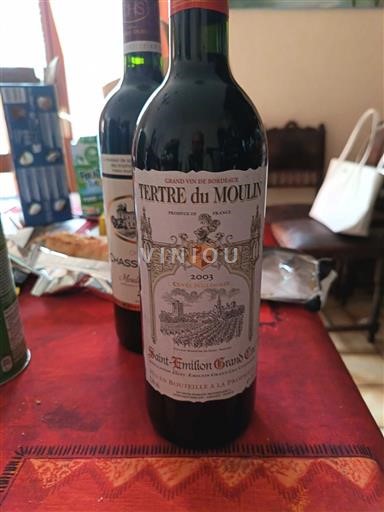 Bordeaux Saint-Émilion Grand Cru Grand Cru Tertre du Moulin 2003