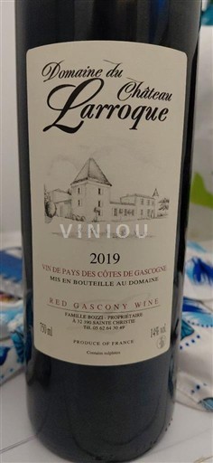 Sørvest Côtes de Gascogne Domaine Château Larroque 2019