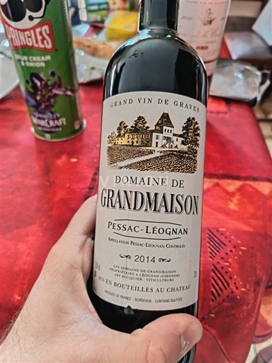 Bordeaux Pessac-Léognan Domaine Grandmaison 2014