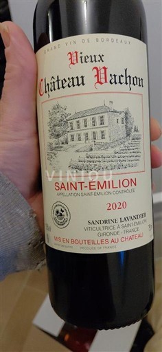 Bordeaux Saint-Émilion Château Vieux Château Vachon 2020