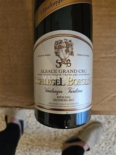 Алзас Nespecificirano Grand Cru Schlegel Boeglin Riesling Eichberg 2017