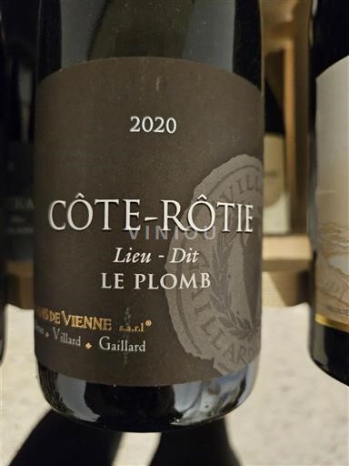 Рона долина Кот Роти Les Vins de Vienne Lieu-Dit Le Plomb 2020