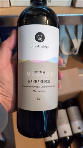 Pijemont Барбареско Orlando Abrigo Quota449 Meruzzano 2021