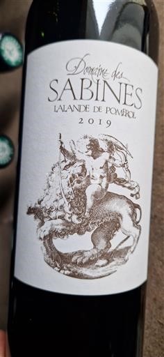 Bordo Lalande-de-Pomerol Domaine Sabines 2019
