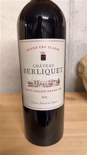 Bordo Сент-Емилион Гранд Кру Château Berliquet 2010