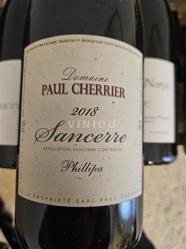 Lugina e Luarës Sancerre Domaine Paul Cherrier Phillipa 2018