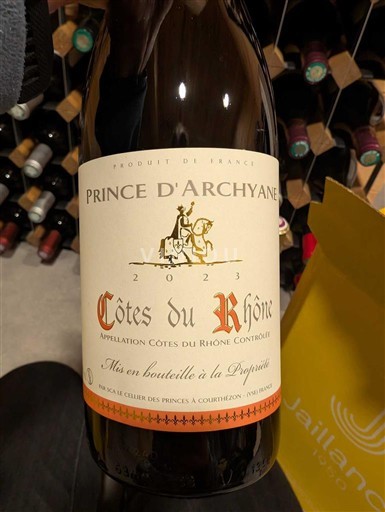 Vale do Ródano Côtes-do-Ródano Prince d'Archyane 2023