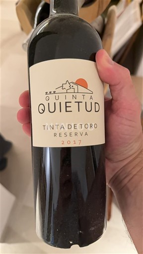 Kastilja dhe Leoni Toro Quinta Quietud Tinta de Toro Reserva 2017
