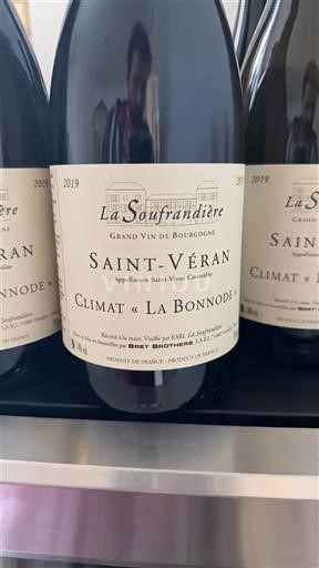 Burgundi Saint-Véran La Soufrandière Climat La Bonnode 2019